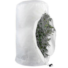 (XL-140x200cm,White)Frost Protection Bags For Plants, Reusable Plant Protection Cover With Drawstring, Garden Fleece Bags Winter