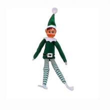 (Green Elf Girl) New Multi Colored Christmas Elves for Girl and Boy Elf Doll Christmas Ornament Gifts Christmas Tree Decoratio Christmas Gift