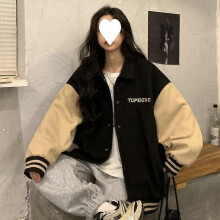 (2XL,824)Polo Collar Coat Girls' Sports All-Match College Style Baseball Uniform For Middle And High School Students In Early Spring And Early Autumn