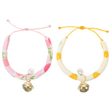4 Halsband Glöckchen Halsband Bedrucktes Textil