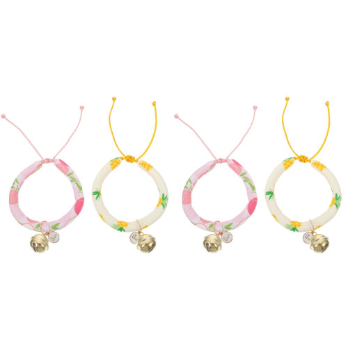 4 Halsband Glöckchen Halsband Bedrucktes Textil 2