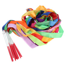 Kids-Worship-Fahnen-Ribbon-Set, Drehstab-Tanz-Ribbon, 14-teilig