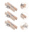Pin Clips Holz Sortierte Farben 50 1,4 Zoll 4