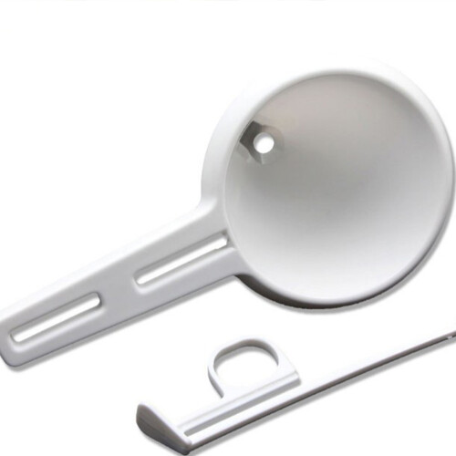 Pancake Batter Dispenser Funnels Weiß Kunststoff 4 1