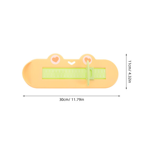 Kinderschuh Messgerät 30x11x3,5 Cm Gelb 2