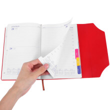 Red Planner Notebook Für Büro Verbesserte Produktivität Tragbar