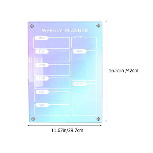 Notepad Dry Erase Planner Board 42,00x29,70x0,30 Cm 1
