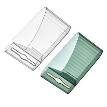 2 St Garbage Bag Storage Box 23,50x13,20x6,00 Cm Transparent