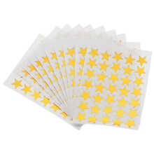 Encourage Reward Aufkleber Fünfeck Form Goldene PVC 700
