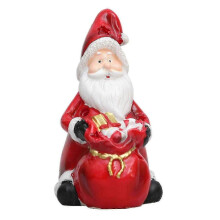 (elder) Handmade Holiday Season Adorment Santa/Snowman Resin Sculpture Elegant Christmas Ornament compatible with Festives Home Setting