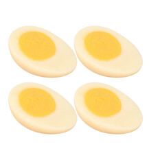 4Stk Simulierte Kochende Eier PVC Nachahmungseier Lebensmittel