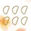 100 D-Ring Schnallen Taschen Ring Halbrunder D-Ring D-Schnalle 11