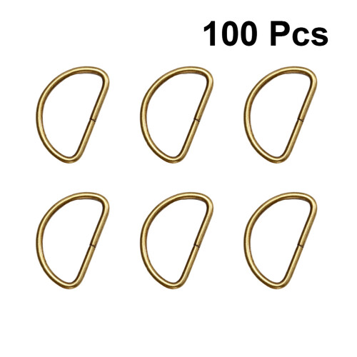 100 D-Ring Schnallen Taschen Ring Halbrunder D-Ring D-Schnalle 2