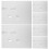 100 Blanko Aufkleber Druckerpapier Etikett Adresse 8
