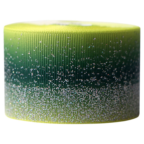 5M Ruban Grosgrain Dégradé Vert, Résistant En Polyester Pour Art DIY