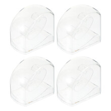 4 Transparente Uhrenbox Reisebehälter Display Boxen