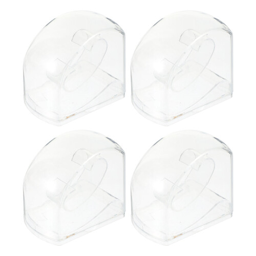 4 Transparente Uhrenbox Reisebehälter Display Boxen