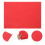 Rubber Stamp Sheets Für DIY , Rot, 1 8