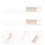 2Pièces Brosse Sourcils Pliable Or Outil Multifonction 6