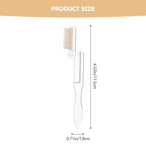 2Pièces Brosse Sourcils Pliable Or Outil Multifonction 1