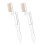 2Pièces Brosse Sourcils Pliable Or Outil Multifonction 8