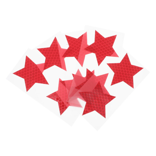 Kollisionswarnung Rot Reflektierende Aufkleber 10er Pack