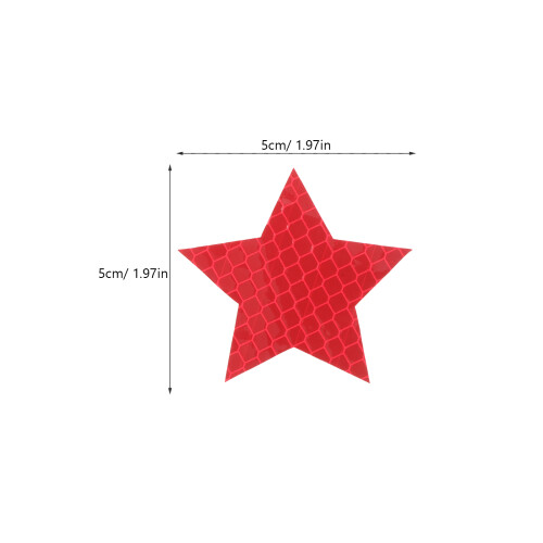Kollisionswarnung Rot Reflektierende Aufkleber 10er Pack 1