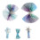 5 -Bow Haarspangen Und Haargummis Set 2
