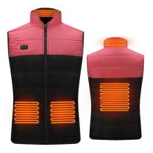 (2XL, Red) Men's Heated Vest Lightweight Electric Heated Vest