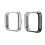 2Pcs Durable Tpu Smart Watch Protective Case Black Anti-Scratch Shell 3