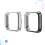 2Pcs Durable Tpu Smart Watch Protective Case Black Anti-Scratch Shell 8