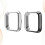 2Pcs Durable Tpu Smart Watch Protective Case Black Anti-Scratch Shell 6