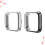 2Pcs Durable Tpu Smart Watch Protective Case Black Anti-Scratch Shell 9