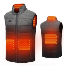 (3XL, Black) Men's Heated Vest Lightweight Electric Heated Vest