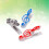 Raindrops Musiksymbol Clip Notizblock Hefter Acryl 10