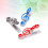 Raindrops Musiksymbol Clip Notizblock Hefter Acryl 9
