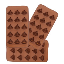 3St Poepvormige Candy Mallen Siliconen Voor DIY Snoep