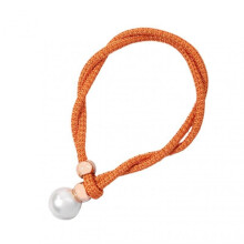 (Orange) 2 Pack Adjustables Pearl Curtain Rope Modern Style Punch-Free Curtain Ties Home Decorative Pearl Curtain Ties