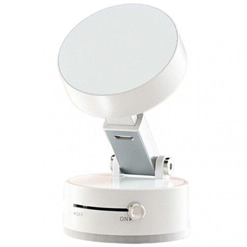 (White) Phone Suction Mount Foldable Phone Mount for Shower/Car/Mirror