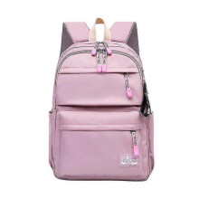 (purple) School Backpack Ladies Fashion School Bag Middle School Students Large Capacity Backpack