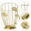 Golden Coffee Halter Espressopadhalter Metall 1 Satz 10