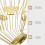Golden Coffee Halter Espressopadhalter Metall 1 Satz 8