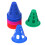 25 Winddichte Flache Blumen Pile Rollschuhkegel 5