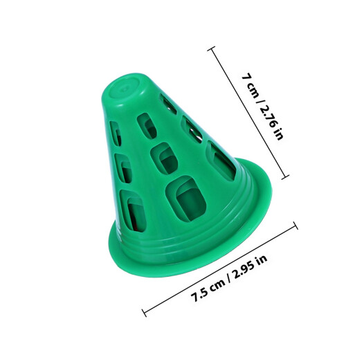 25 Winddichte Flache Blumen Pile Rollschuhkegel 2
