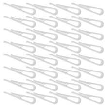 200 Hemd Stecknadel Kleidung Wäscheklammern Clip Kunststoff Weiß