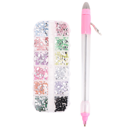 1 Set Nagelart Tools DIY Maniküre Set Mit -Applikator Rosa 2
