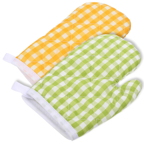 Isolierte Mikrowellenhandschuhe Für Backen 2 Set Polyester 2