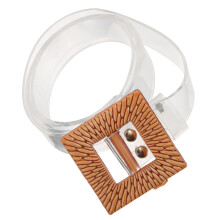 Clear Gürtel Für Damen, Verstellbarer PVC-Gürtel