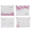 1 Set 4Stk Rosa Transparenter Reißverschlussbeutel 3