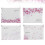 1 Set 4Stk Rosa Transparenter Reißverschlussbeutel 4